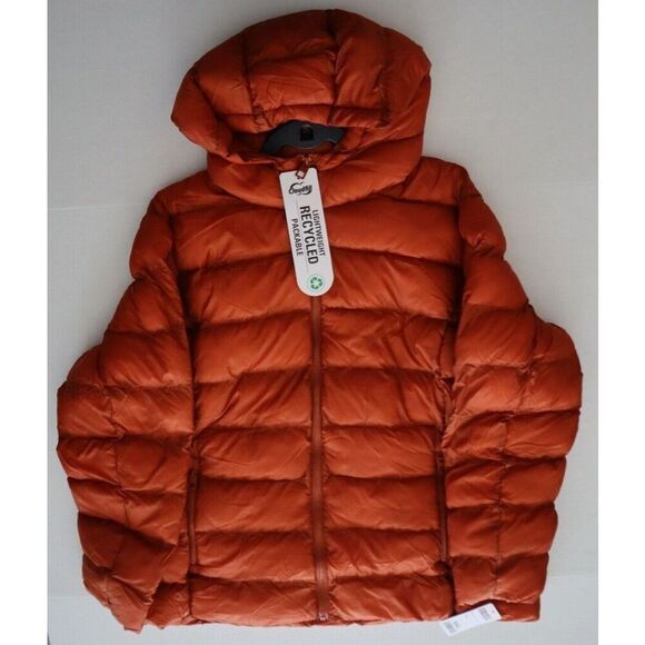 32 Degrees Women Sz 2XL Clay Red Liteweight Poly-Fill Packable Hooded Jacket - Picture 9 of 10